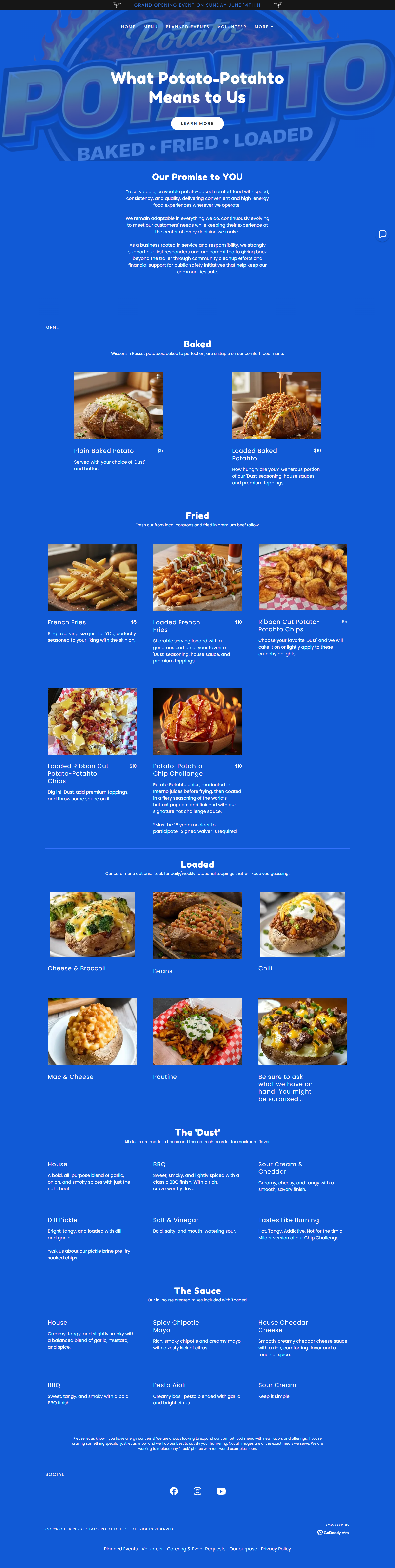 Potato-Potahto on GoDaddy — generic template